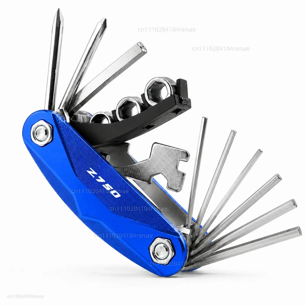 DragonflyMoto Kawasaki Z750 / Z750R / Z750S Multi-Tool Kit – CNC 6061 Anodized Aluminum – 6 Colors – Screwdriver + Wrench + Hex Key – $29