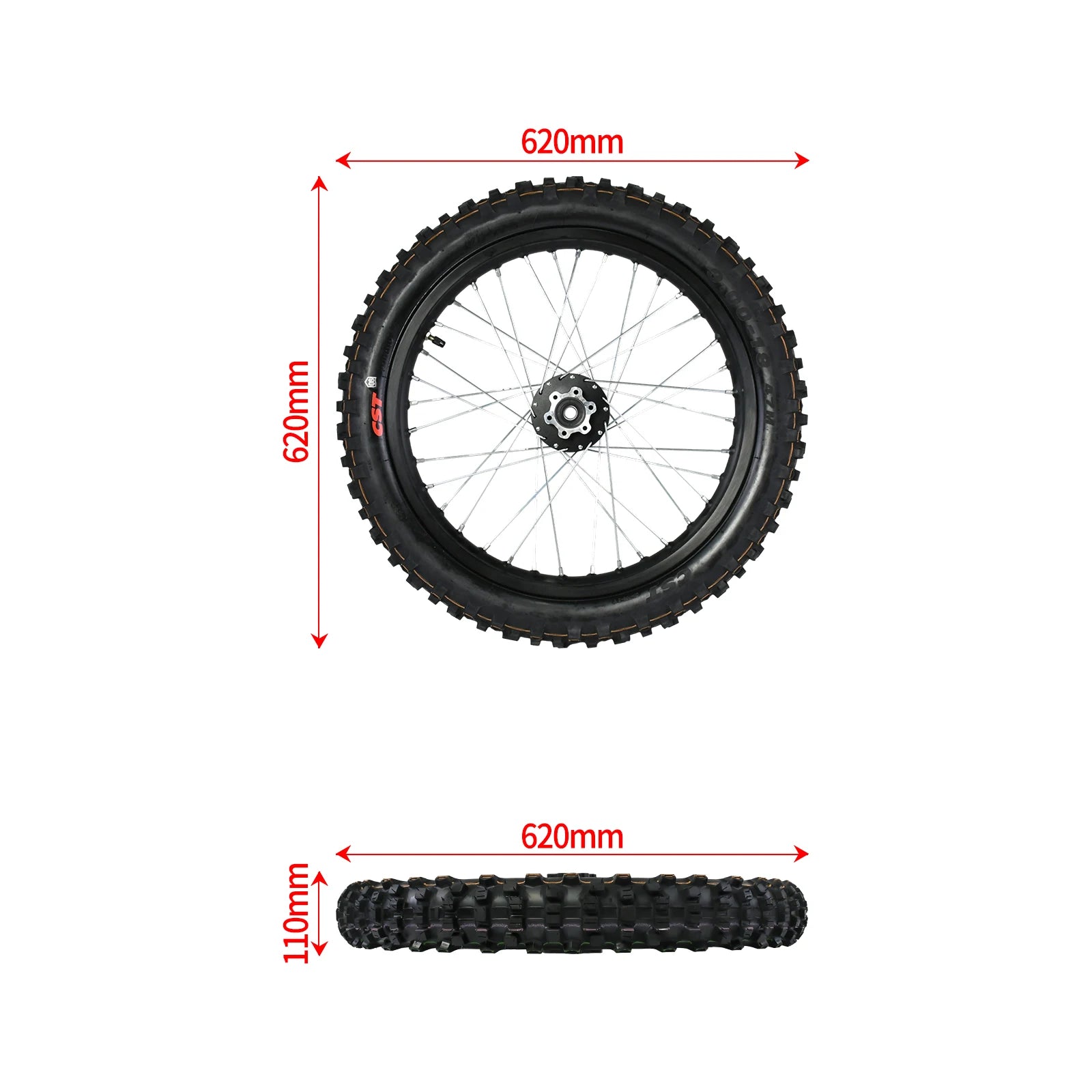 Dirt Bike Tires – 3.00-18 Rear Wheel & Tire for Surron Light Bee 2025