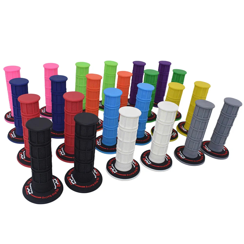 Pit Pro Racing Dirt Bike Handlebar Grips Colourful Soft Rubber Left 22mm Right 24mm Universal Anti-Slip Racing Grips for Pit Bike Motocross ATV Motorcycle – 21 Colors Ships from US/AU/DE (1 Pair)