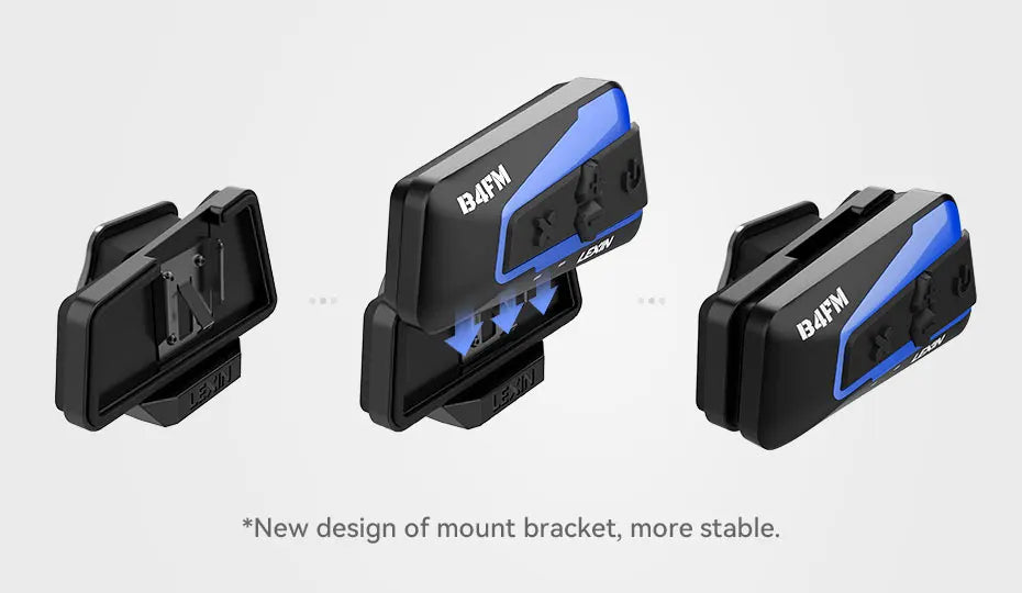 LEXIN B4FM-X Motorcycle Bluetooth Intercom – 10-Rider Music Sharing