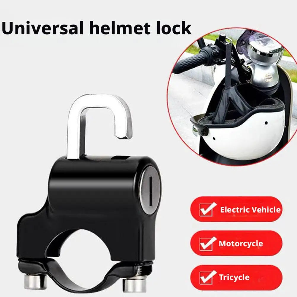 Helmet Lock for Motorcycle Scooter Atv Bicycle Universal Security Anti-theft Handlebar Lock 20mm-26mm with Keys Handle Locks