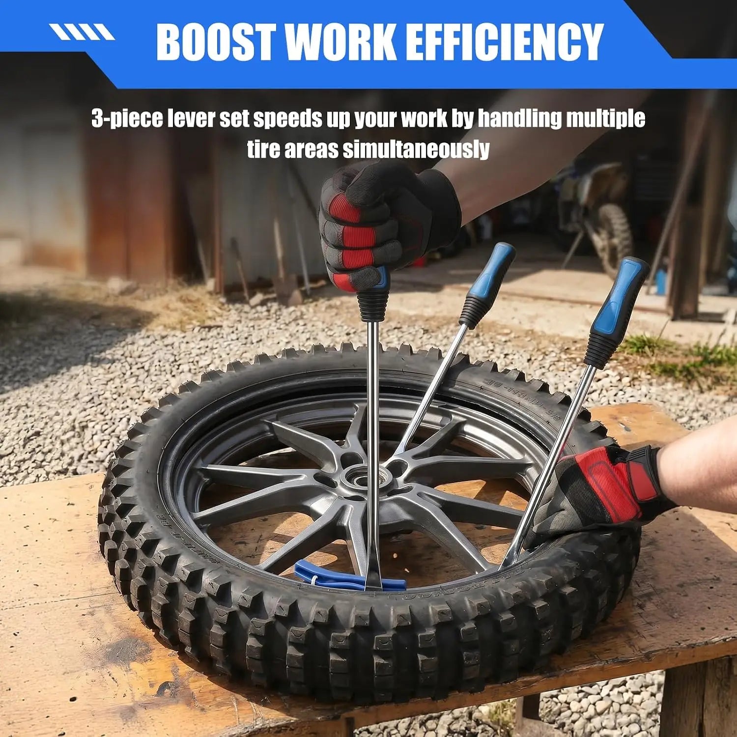 15 Inch Tire Spoons Kit 24PCS – Motorcycle & Dirt Bike Tire Changing Tool Kit – Rim Protectors, Valve Core Tool & Valve Stem Caps – $48