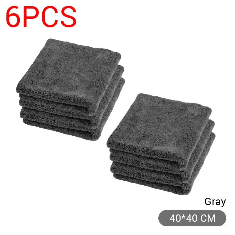 Microfiber Cleaning Cloth 1/3/6/9PCS, 40x40CM Extra Soft Wash & Drying Towels for Bike