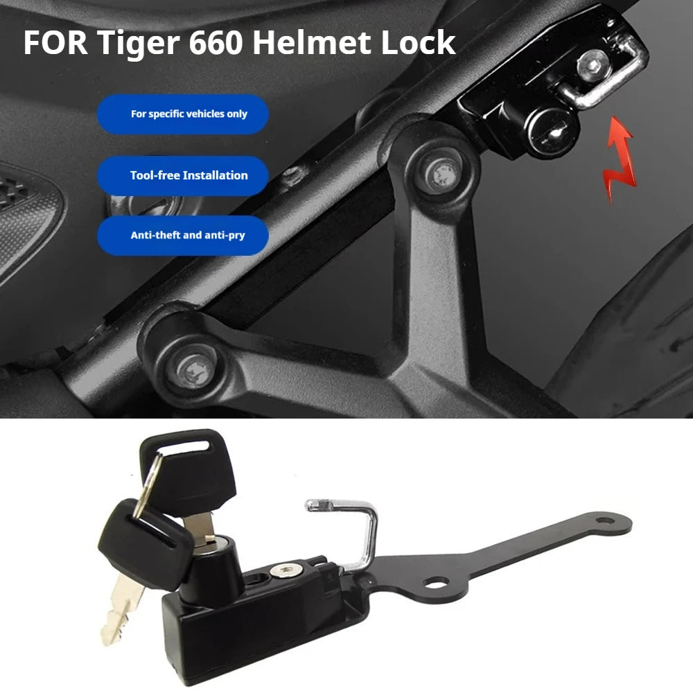 Helmet Lock Anti-Theft Safety Lock Modified Accessories for Triumph Tiger 660 Trident 660 Motorcycle