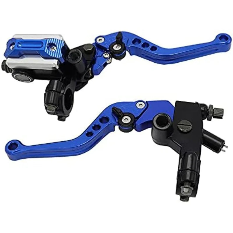 Universal 22mm Hydraulic Brake Master Cylinder & Clutch Lever Full Kit – CNC Aluminum – Honda / Yamaha – 6 Colors – $37–$42