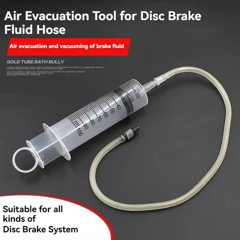 Motorcycle Brake Caliper Bleeder Syringe Tool Kit – Brake Caliper Tools – 100ml Hydraulic Disc Brake Air Bleeding & Fluid Replacement Tool with 26cm Hose & Hook – $12