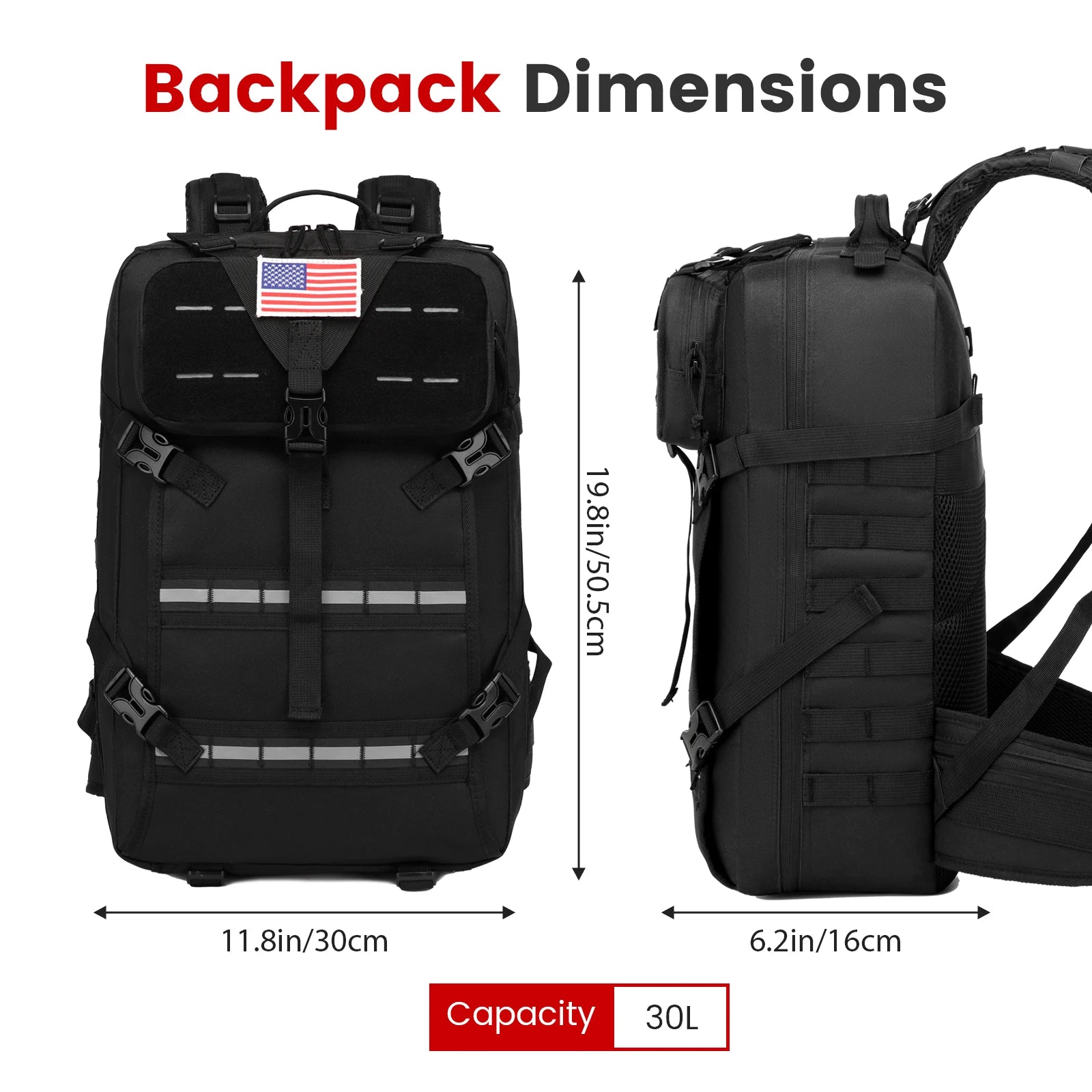 Motorcycle Backpack – 30L Multifunction Helmet & Riding Storage Bag