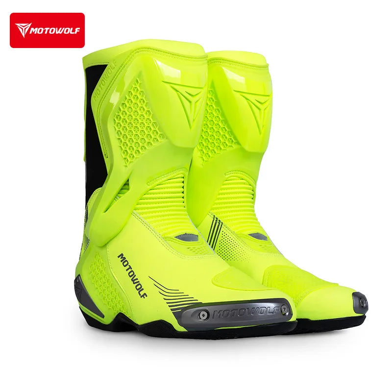 Riding Boots – Off-Road Motorcycle Racing Boots, Anti-Slip & Protective Touring Shoes