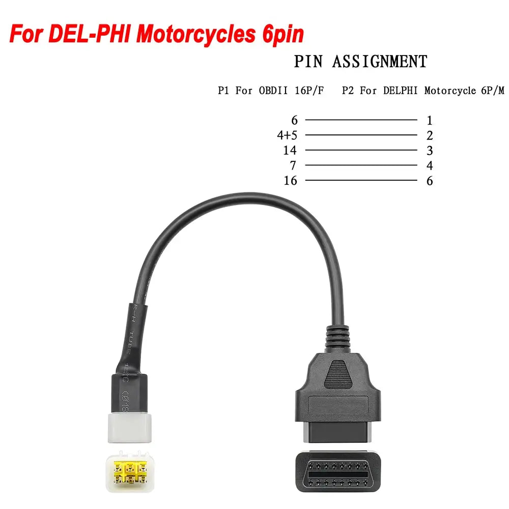 ITCARDIAG ELM327 V1.5 Motorcycle OBD2 Adapter Cable Kit – EFI Bikes – Yamaha Honda Kawasaki Suzuki Ducati KTM Harley – Android – $37–48