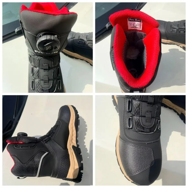 Riding Boots – Men’s & Women’s Motorcycle Boots, Anti-Slip Winter Outdoor Racing Shoes
