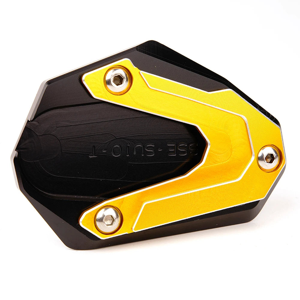 For VStrom 800DE 1000 1050 DE GSXS 750 1000 GT 1050 XT GSR750 GSX8S GSX8R CNC Motorcycle Kickstand Foot Side Stand Extension Pad – ZYAKO CNC Aluminum Anodized Blue Black Red Grey Gold