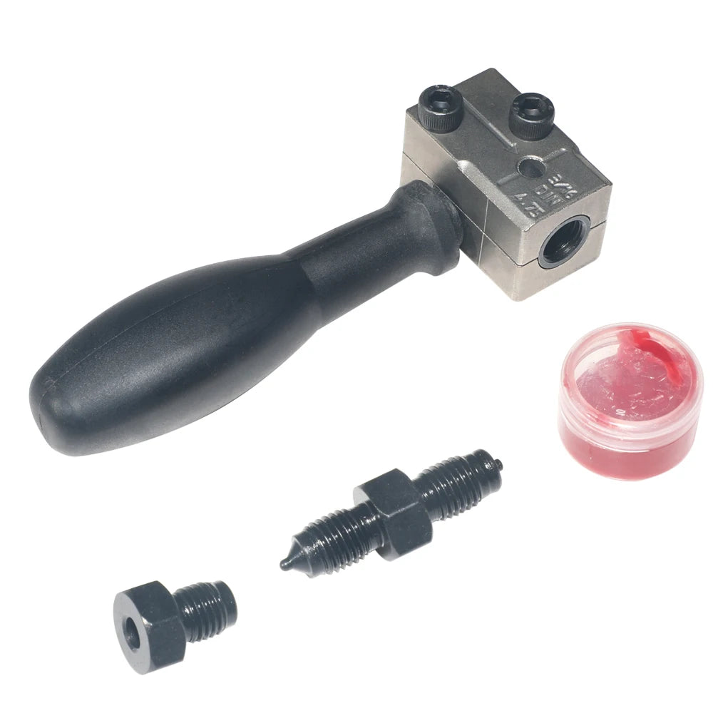 3/16" Double Flaring Tool – Brake Line Tools – Handheld 45° SAE DIN Double Flare Tool with Detachable Die for Motorcycle Automotive and Truck Brake Line – 442g – $30