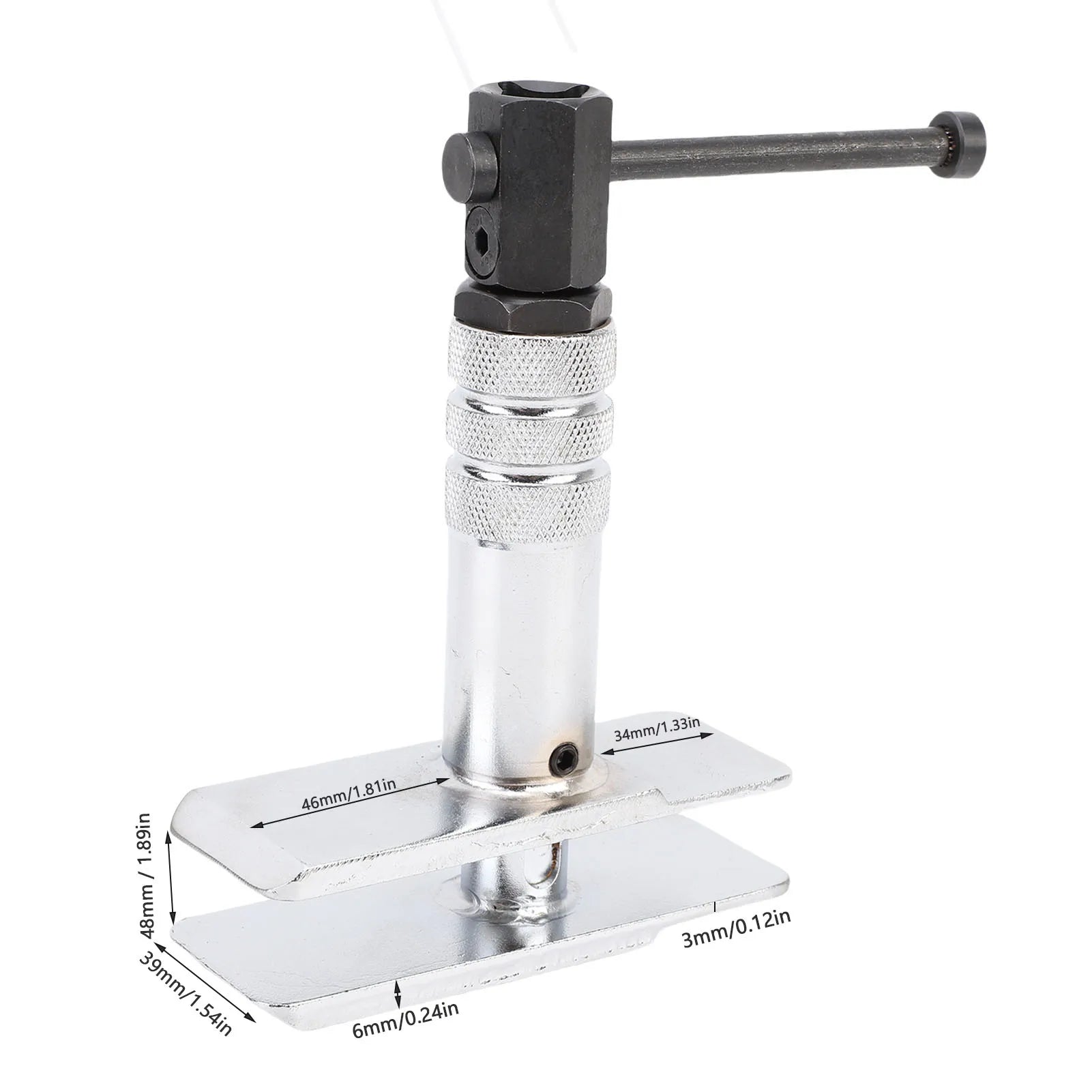 Motorcycle Brake Caliper Spreader Tool – Brake Pad Tools – Steel Brake Pad Compression Tool for Front and Rear Brake Calipers – Universal 48mm – Silver – $86