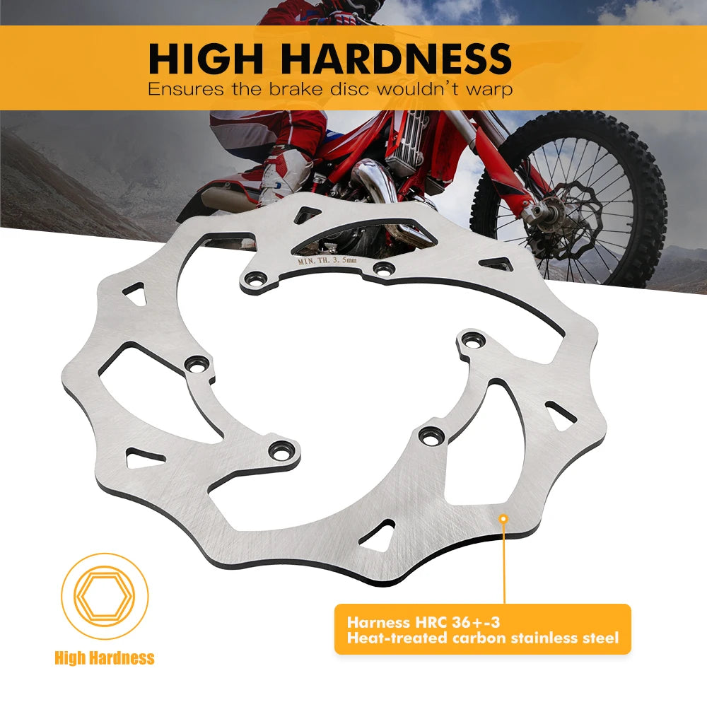 240mm Stainless Steel Rear Brake Disc for Beta RR XTrainer 125 250 300 350 390 400 430 450 480 498 2013–2024 – Brake Disc Tools – HRC 36 Heat Treated – Silver – $65