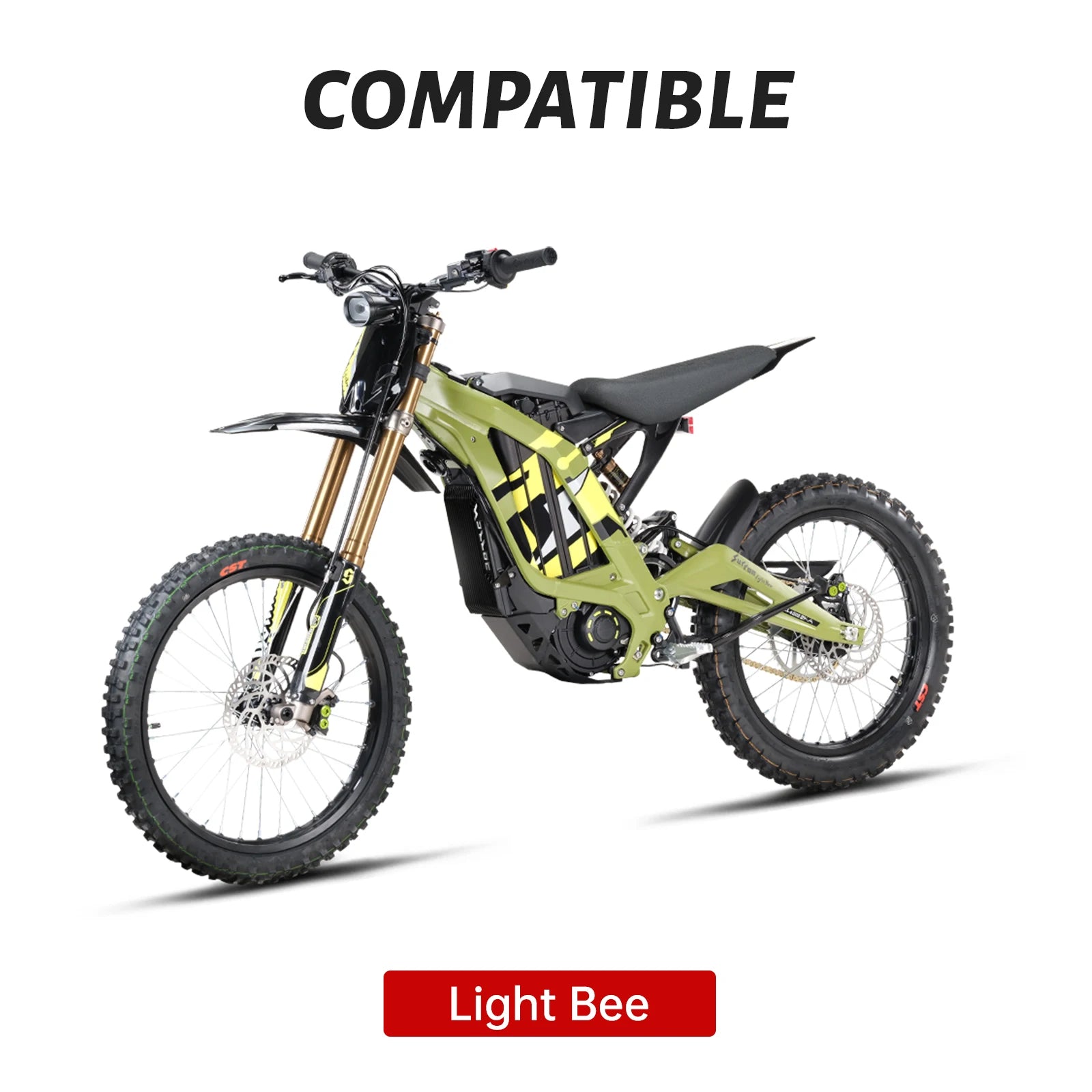 Dirt Bike Tires – 3.00-18 Rear Tire & Inner Tube for Surron Light Bee X