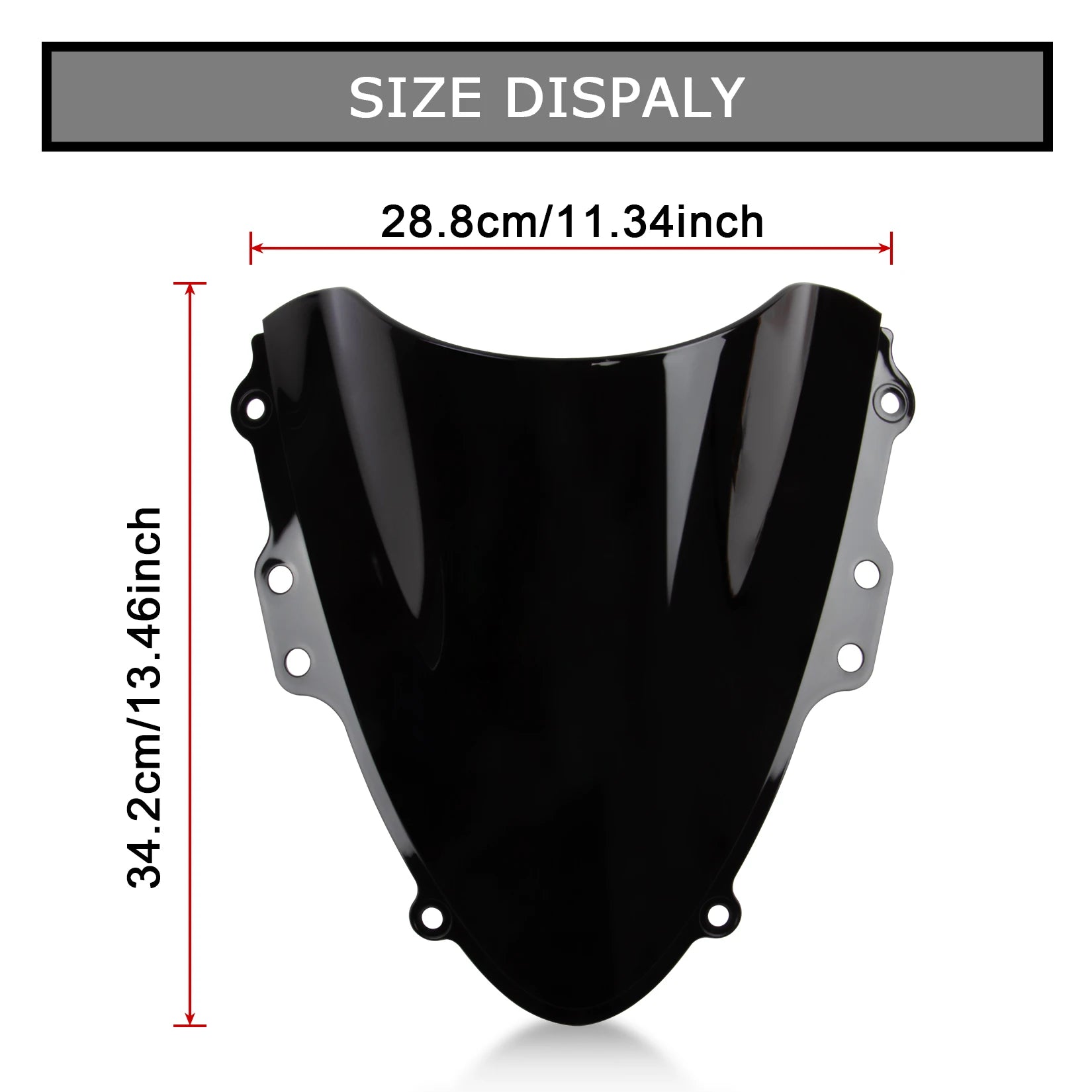 Motorcycle Windshield Windscreen Double Bubble Airflow Wind for Suzuki GSXR600 GSXR750 K4 K5 2004-2005 GSX-R 600 750 2004 2005 – ABS Plastic Black Clear Wind Deflector