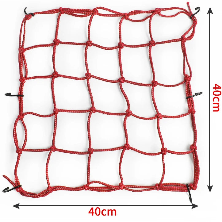 Cargo Net – Reflective Motorcycle Helmet & Luggage Bungee Net