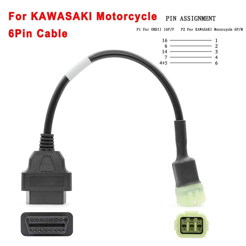 ITCARDIAG ELM327 V1.5 Motorcycle OBD2 Adapter Cable Kit – EFI Bikes – Yamaha Honda Kawasaki Suzuki Ducati KTM Harley – Android – $37–48