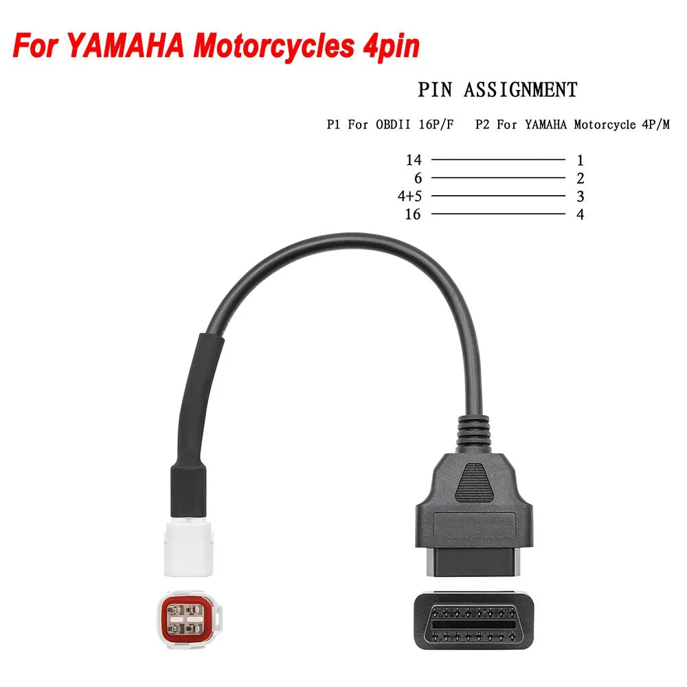 ITCARDIAG ELM327 V1.5 Motorcycle OBD2 Adapter Cable Kit – EFI Bikes – Yamaha Honda Kawasaki Suzuki Ducati KTM Harley – Android – $37–48
