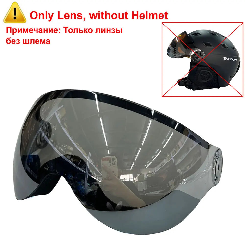 Ski and Snowboard Helmet with Integrated Goggles