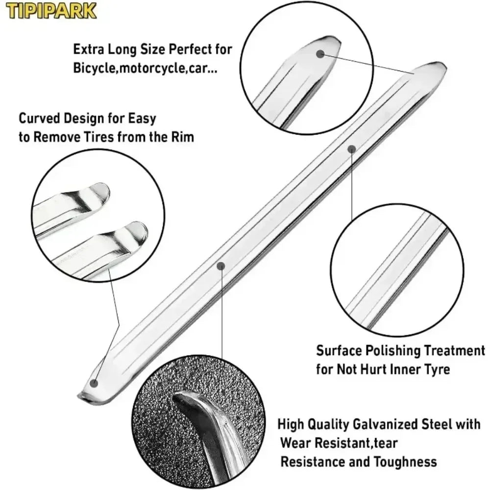 16pc or 28pc Motorcycle Tire Lever Iron Spoon Kit with Rim Guard – Steel Heat-Treated – Motorcycle Car – $25