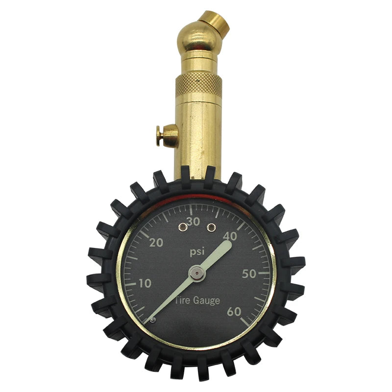 ATSafePro Tire Pressure Gauge – 0–60 PSI Heavy-Duty Tire Gauge with Glow Dial