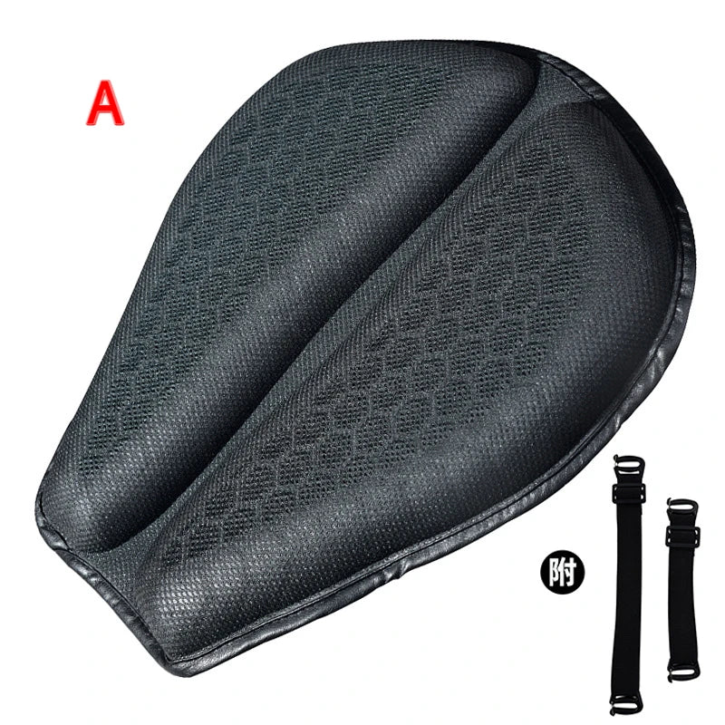 3D Honeycomb Gel Motorcycle Seat Cushion Non Slip Pressure Relief Ride Seat Pad Comfort Moto Riding Accessory