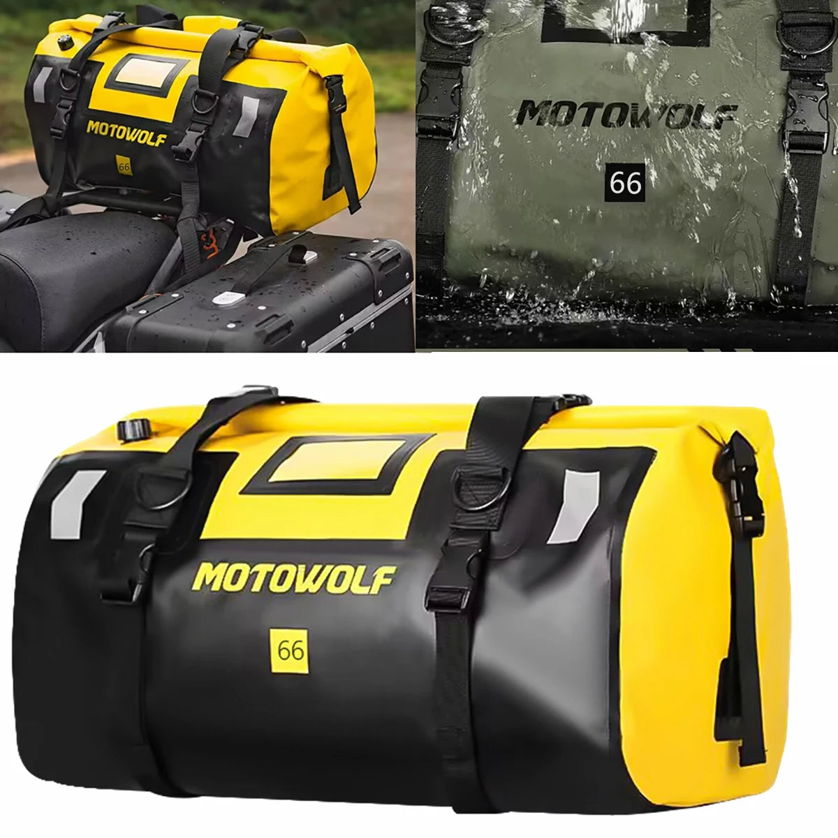 Motorcycle Backpack – Waterproof 20L/40L/66L Dry Travel Bag