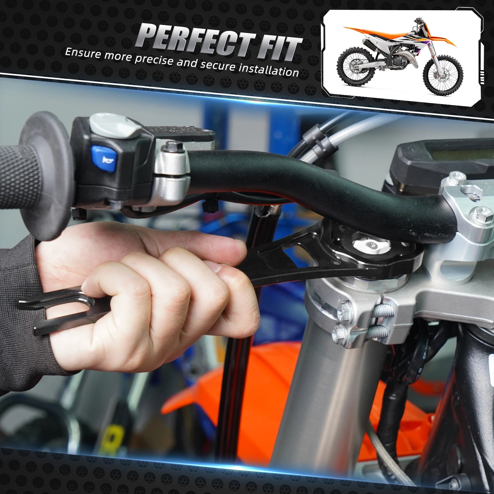 NICECNC 48mm Fork Cap Suspension Tool – WP XACT-USD Closed Cartridge – 7075 Aluminum – KTM / Husqvarna / GasGas 2023–2024 – $39