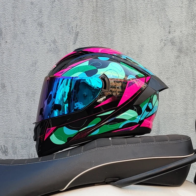 Winter Warm Full Face Helmet with Double Visor