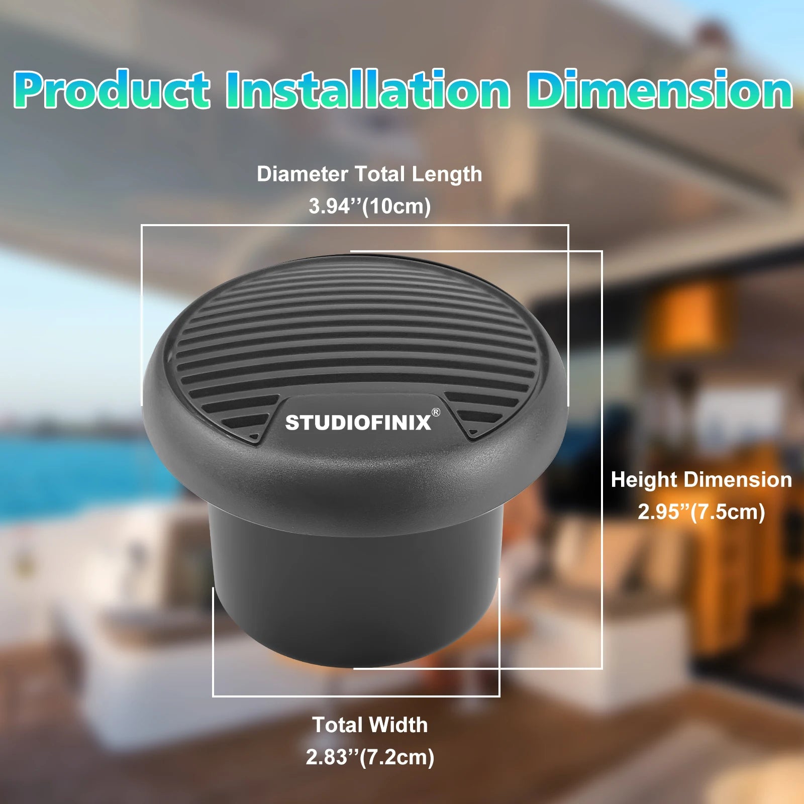 Motorcycle Speakers – Studiofinix 160W Marine Waterproof Bluetooth Audio
