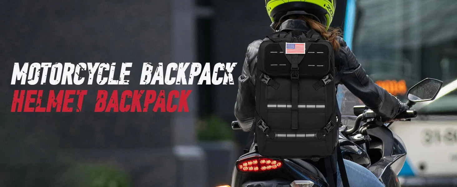 Motorcycle Backpack – 30L Multifunction Helmet & Riding Storage Bag
