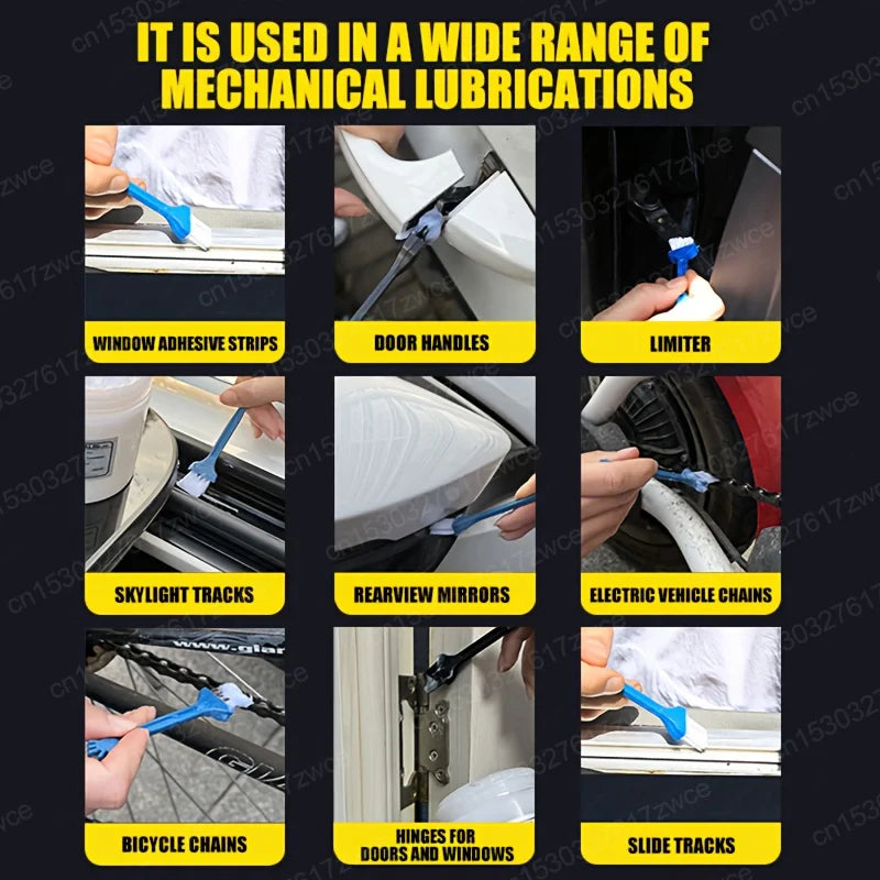 White Multipurpose Grease Lubricant – Car Door Hinge Sunroof Track Gear Bearing – Anti-Noise Anti-Rust Anti-Wear – 50g / 100g / 200g – $15