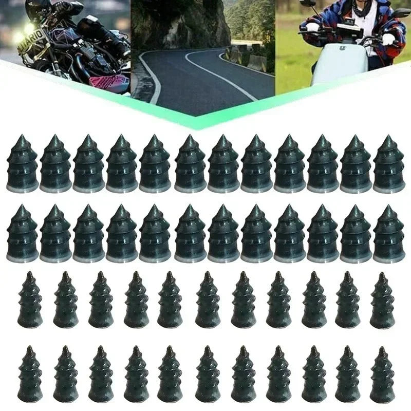 100pcs Rubber Tire Repair Nails – Small (0.1–3mm) or Large (3–5mm) Breach – Car Motorcycle Truck Scooter – $16–17