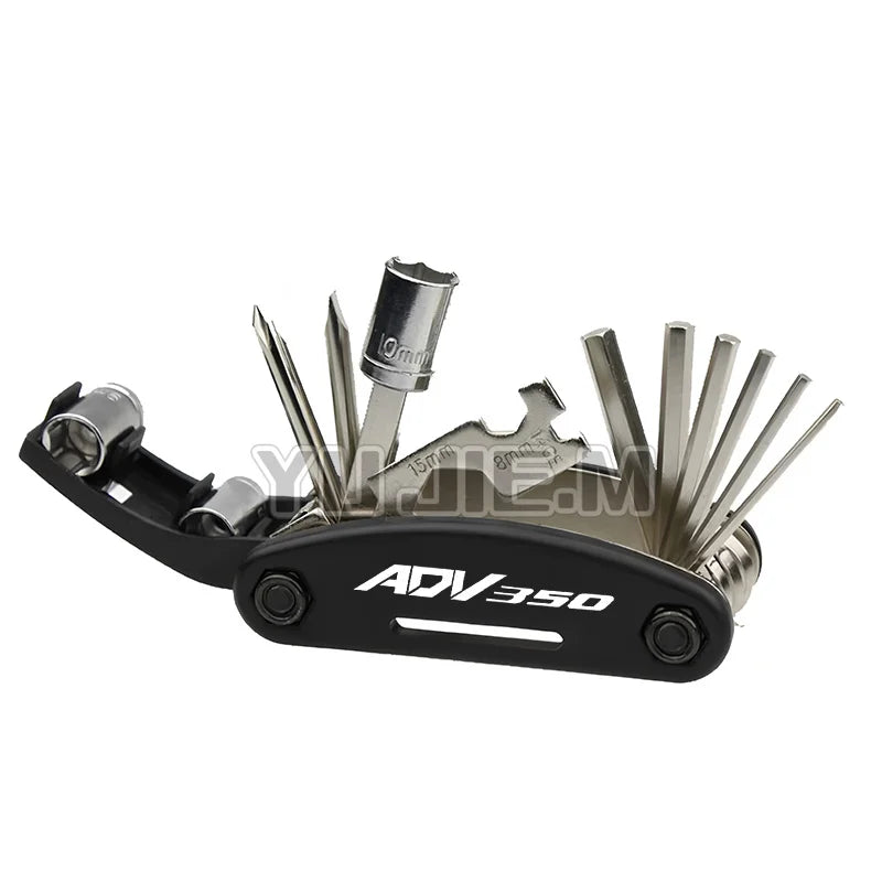 Honda ADV150 / ADV160 / ADV350 16-in-1 Multi-Tool – Allen + Socket + Hex + Screwdriver + Spoke – ADV Logo – 8 Variants – $20