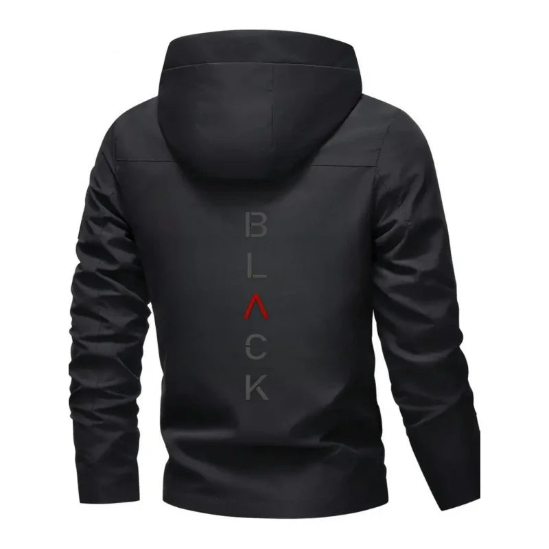 All Season Heavy Duty Motorcycle Jacket with Hood