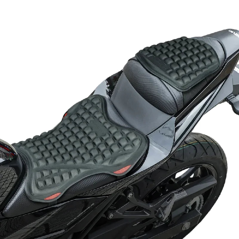 Black Comfort Gel Motorcycle Seat Pad Breathable Universal Shock Absorbing Cushion Bike Seat Cover for Advanced Mountain Riding