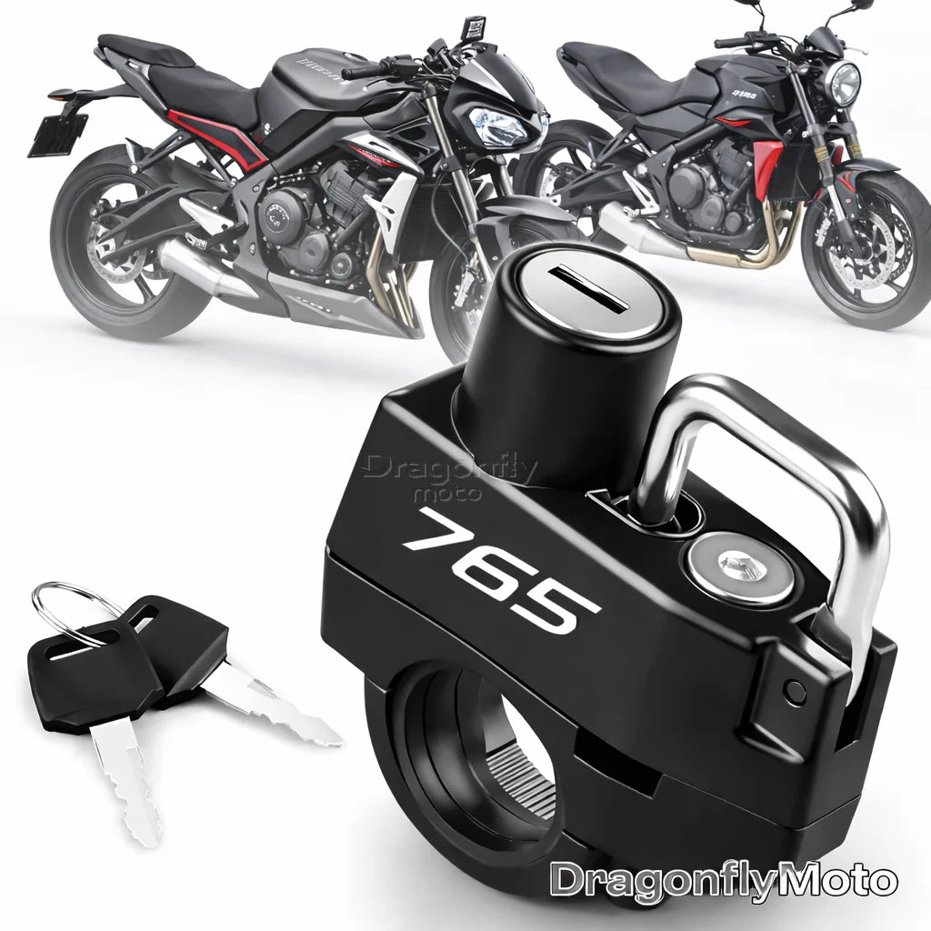Motorcycle Helmet Lock For Triumph Street Triple 765 RS /S/R 675 daytona Trident 660 Anti-theft Locker Helmet Lock Locking
