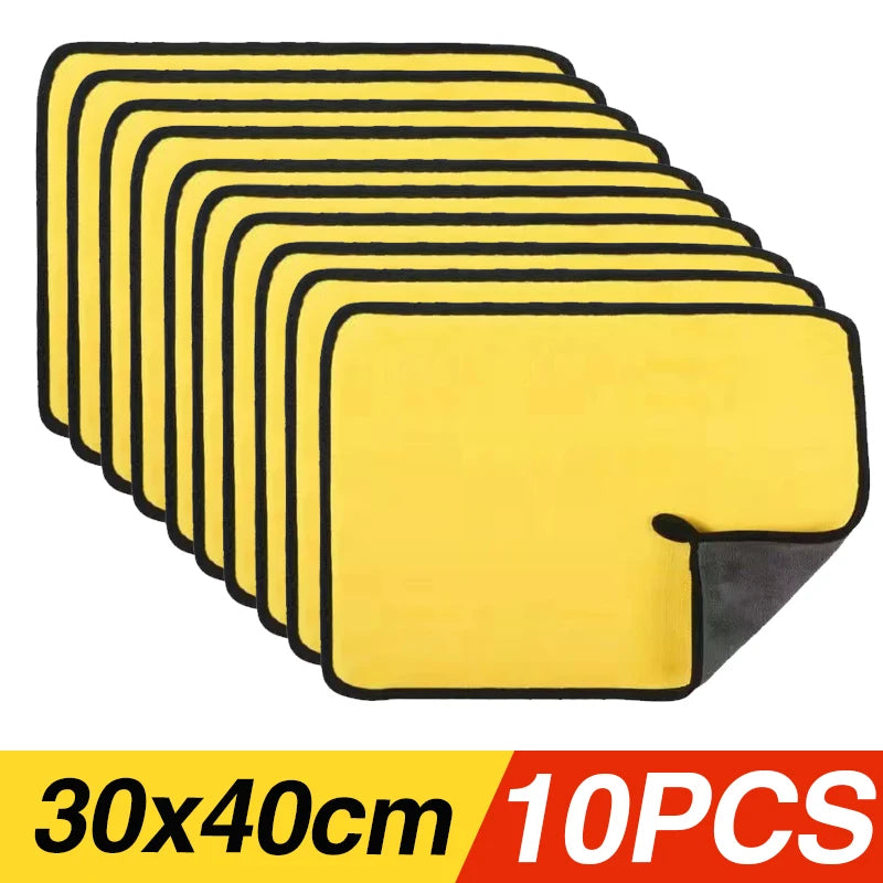 Thickened Yellow Microfiber Car Wash