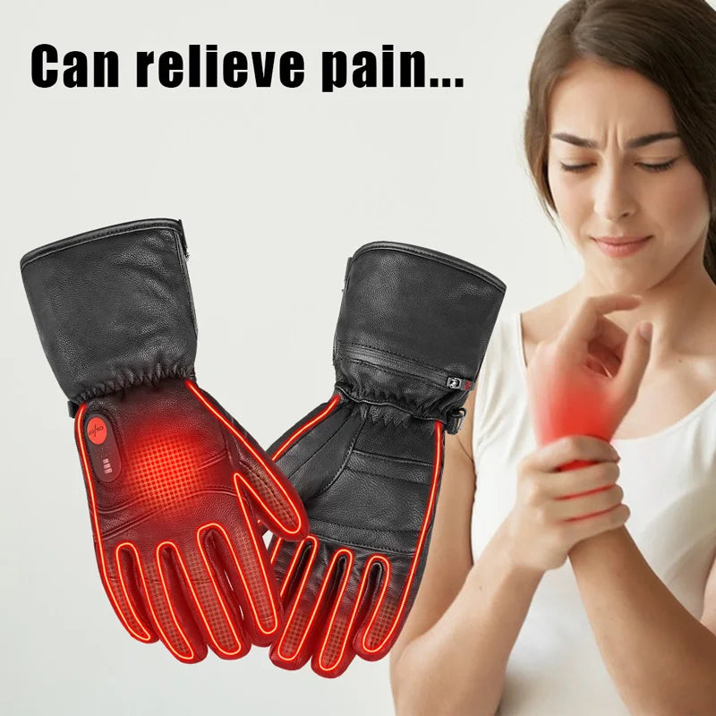 Savior Heat Electric Heated Gloves for Men Women Rechargeable Battery Ski Heating Glove Skiing  Snowboarding Motorcycle 2022