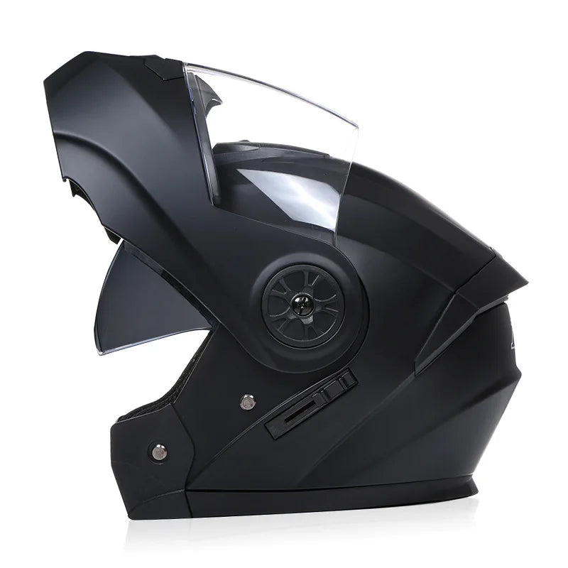 Bluetooth Modular Helmets – DOT Flip-Up Full Face Motorcycle Helmet, Dual Visor for Men & Women