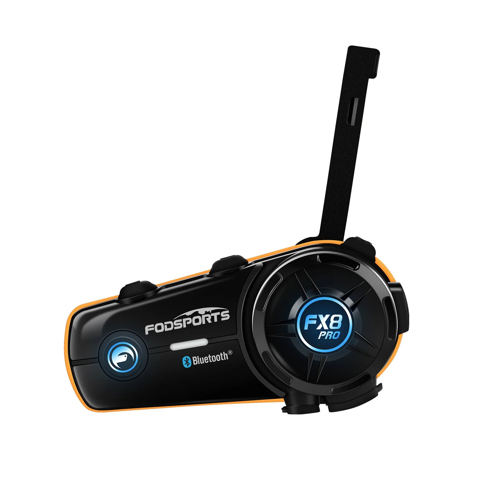 Fodsports FX8 Pro Motorcycle Bluetooth Intercom – 10-Rider Group Communication