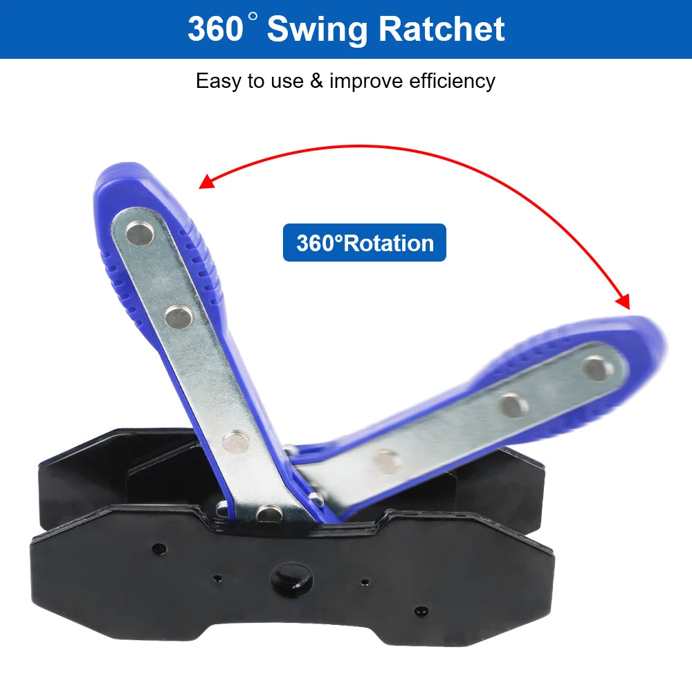 Disc Brake Caliper Ratchet Wrench Piston Spreader Compressor Tool – Brake Caliper Tools – 360° Swing Dual Piston Spreader for Car Motorcycle – S / L – Blue / Red – from $24