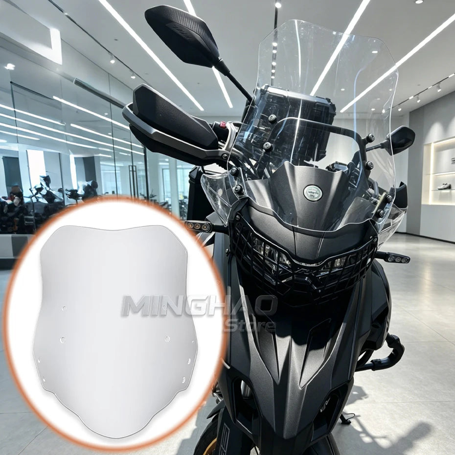 Motorcycle Windshield – Double Bubble Wind Deflector for Benelli TRK502/TRK502X