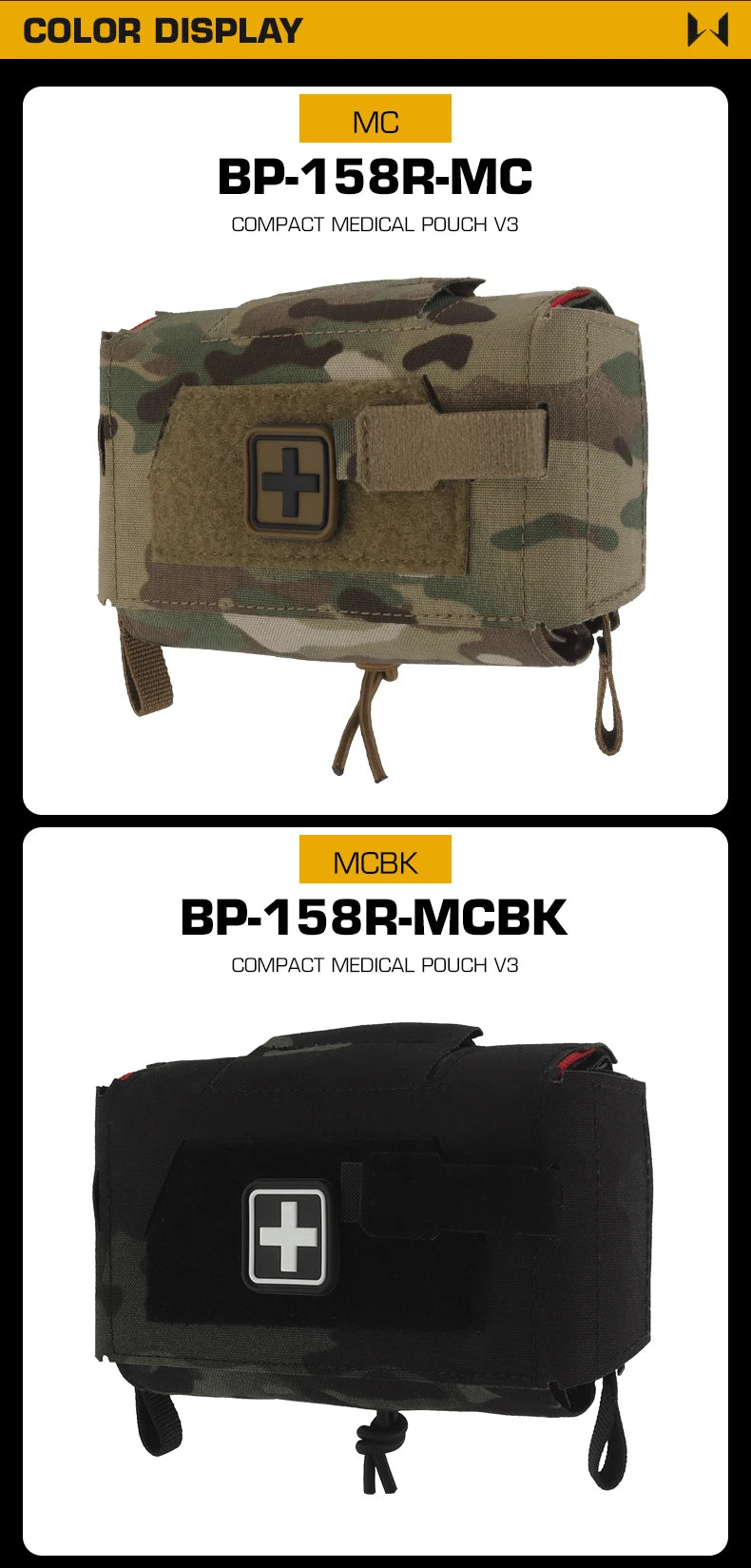Tactical MD2 Compact Medical Pouch V3 IFAK MOLLE First Aid Trauma Kit for Hunting Camping Patrol Motorcycle Survival
