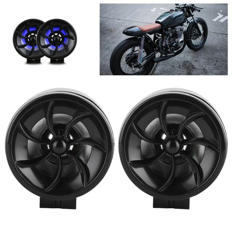 12V Motorcycle Speaker Audio Music Amplifier High Power Loudspeaker With Light Effect
