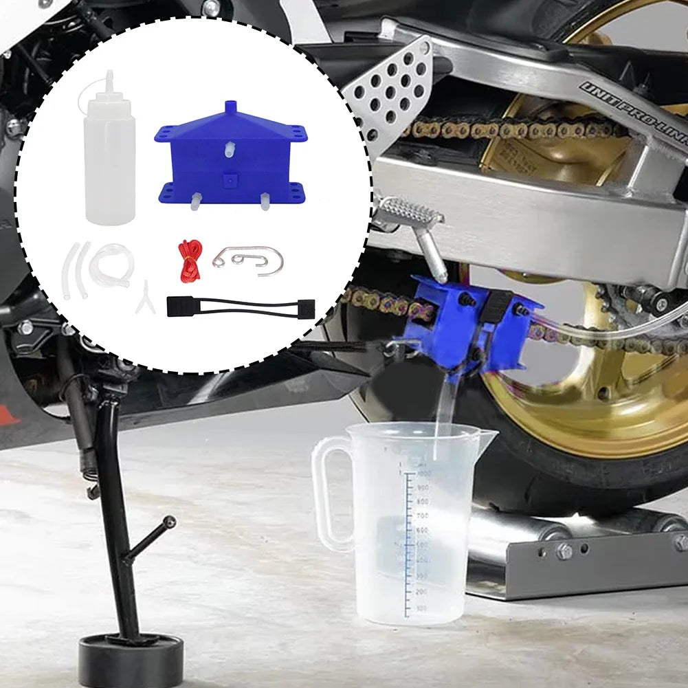 Universal Motorcycle Chain Cleaning Machine Kit Brush Gear Cleaner Tool For Motorbike Chains Lube Device Lubricating Accessory