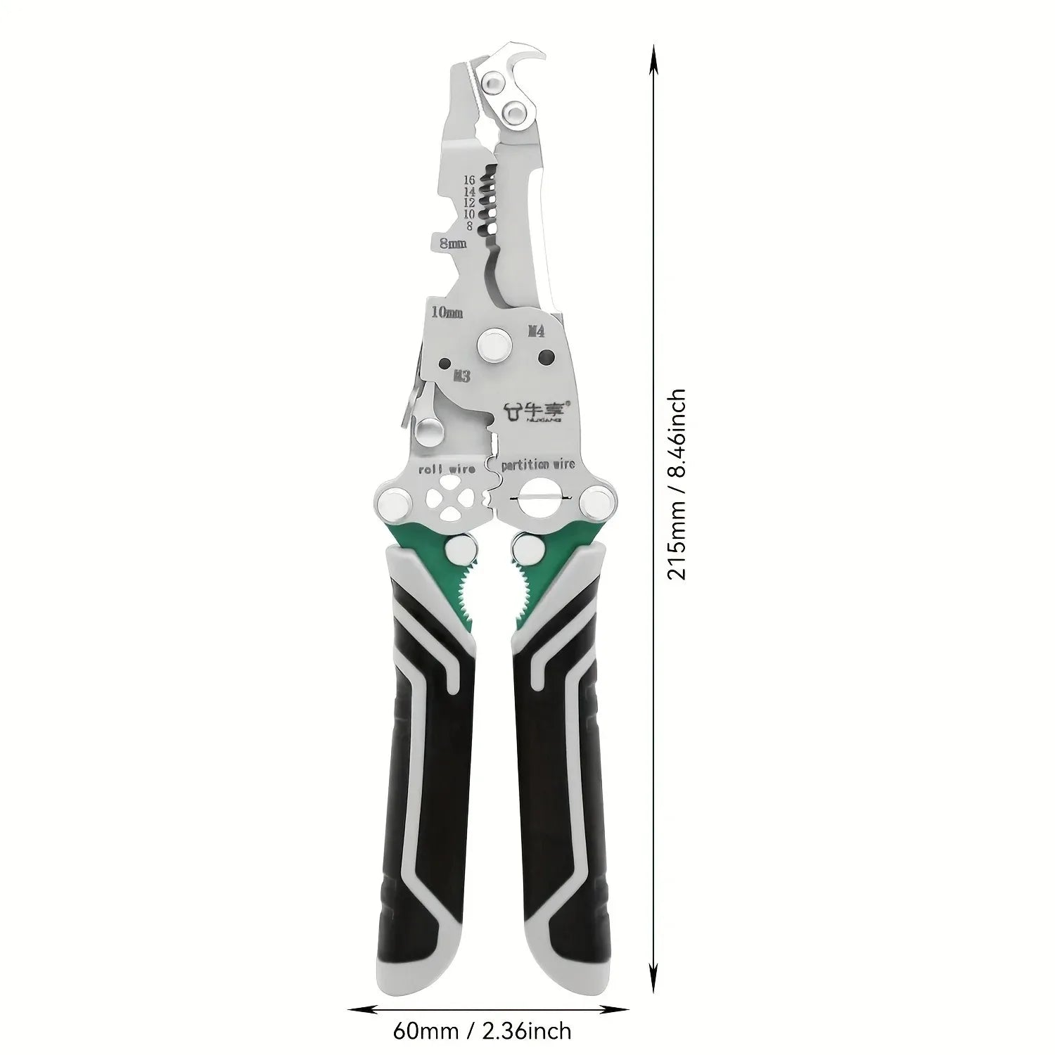 NIUXIANG Multifunctional Foldable Wire Stripper Crimper Cutter Pliers – Motorcycle Electrical Circuit Repair – $9