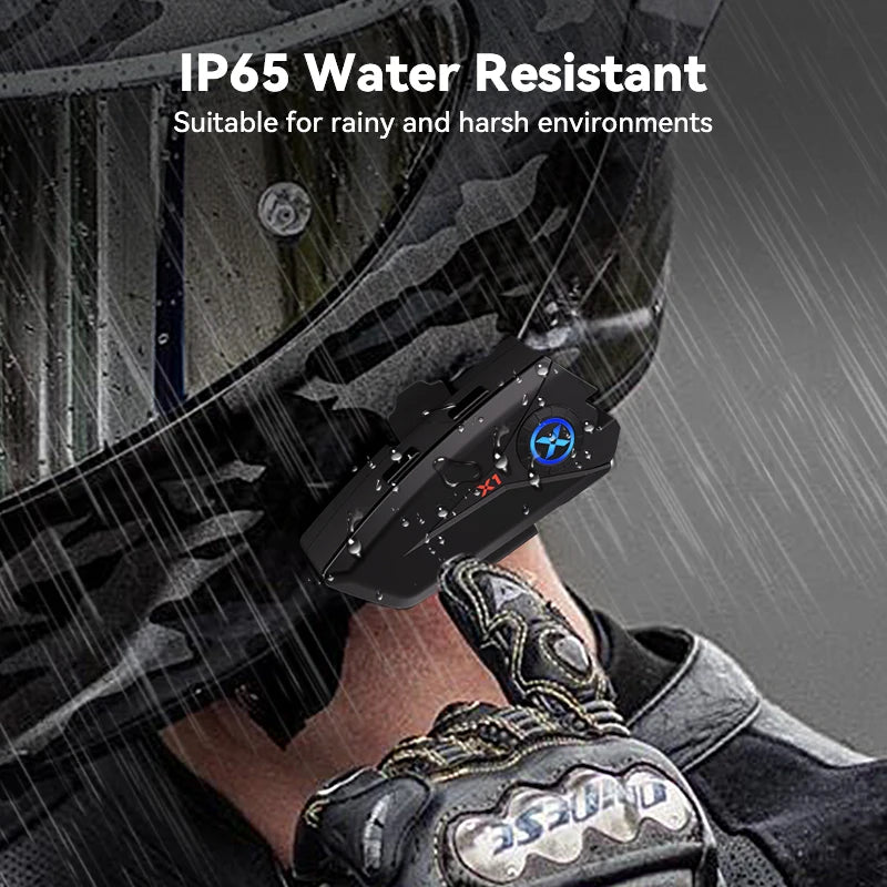 XGP X1 Motorcycle Bluetooth Headset – Voice Control & Auto Call Answer