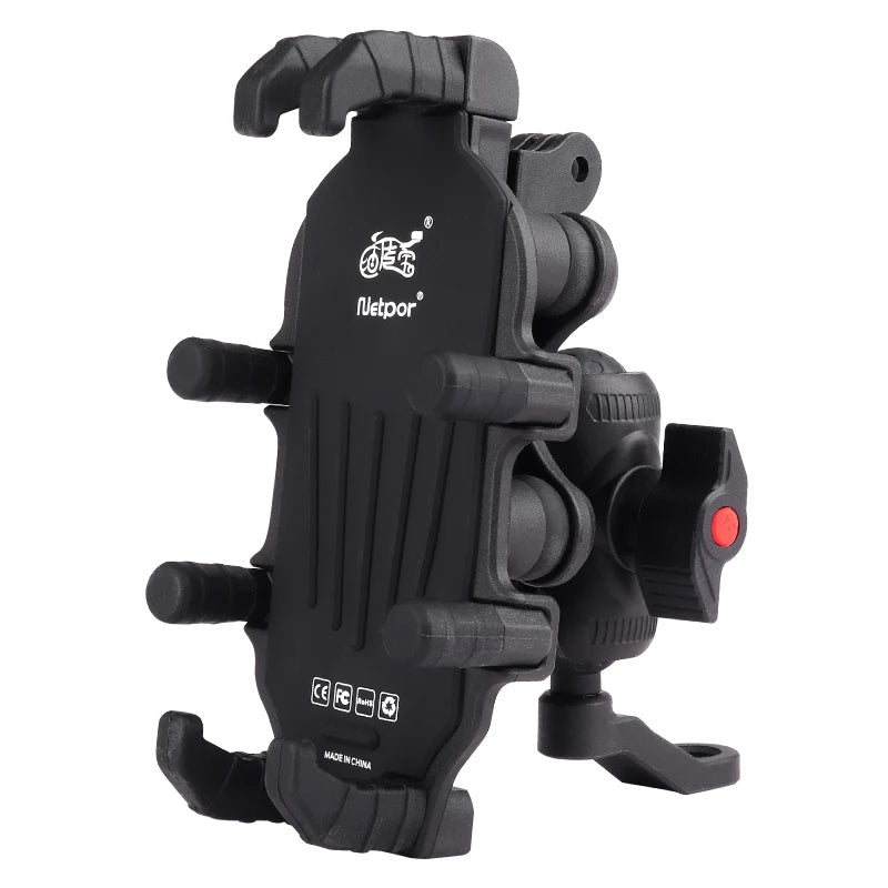 Motorcycle Bicycle Octopus Shockproof Phone Holder Stand 15W Wireless Charger 33W Type C Port Motorbike Bike Cellphone Bracket